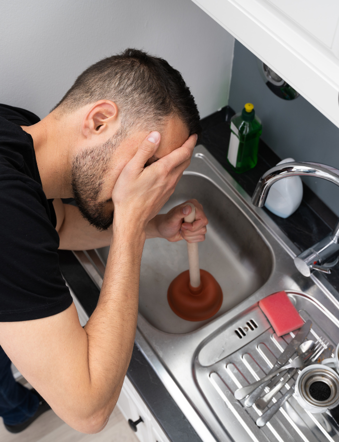 plombier déboucher un évier